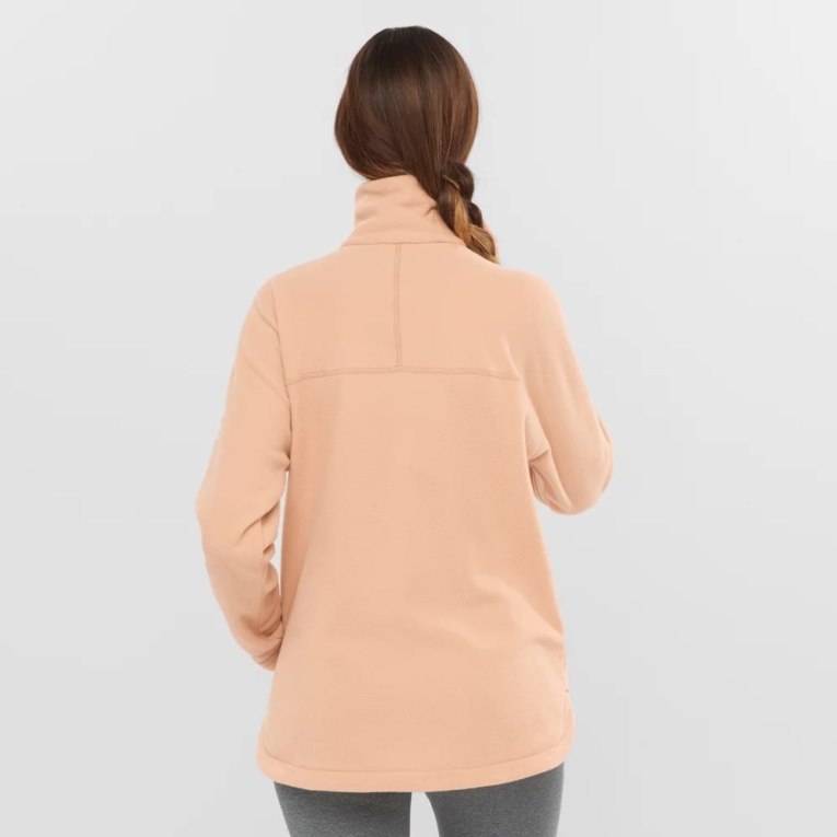 Coral Salomon Essential Cosy Fleece Women's Sweatshirt | PH 84123O